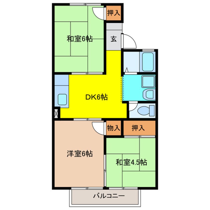 間取図 ツーイン天白