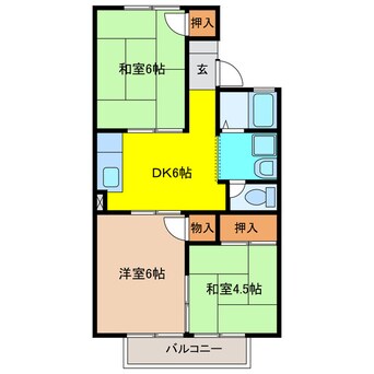 間取図 ツーイン天白