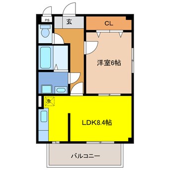 間取図 メゾン・ジャンティ