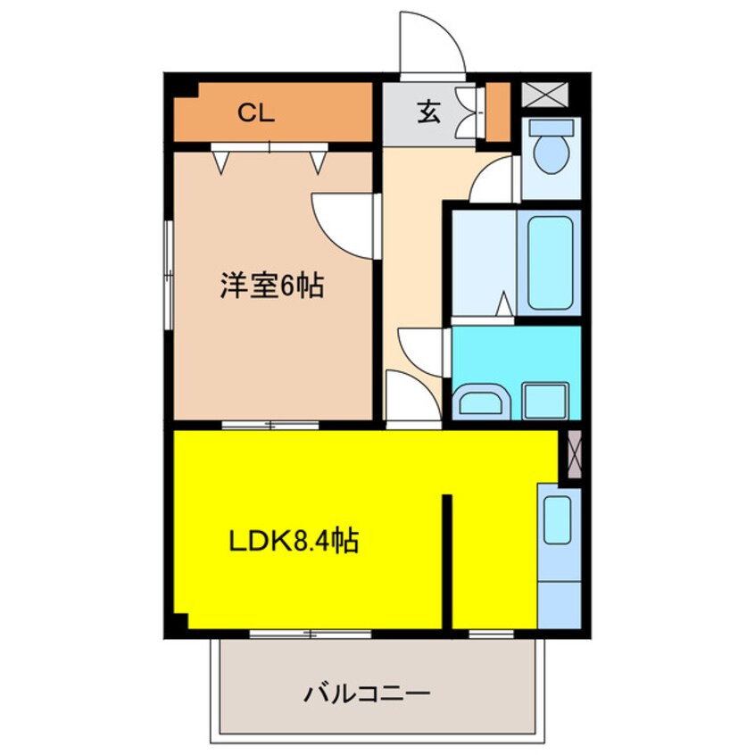 間取図 メゾン・ジャンティ