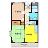 御駒ハイツ 2DKの間取り