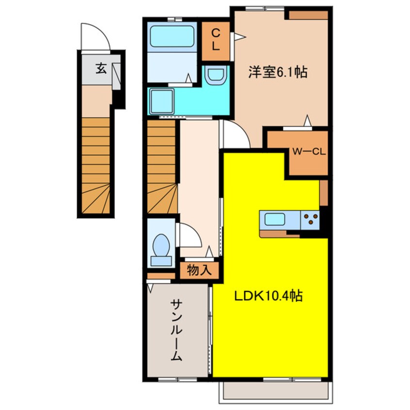 間取図 サンヒルズ高雄　南棟