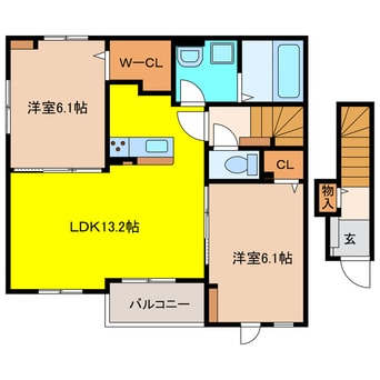 間取図 サンヒルズ高雄　北棟