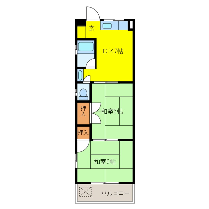 間取図 美園ビルマンションⅠ