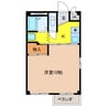 ワタナベプラザ２ 1Kの間取り
