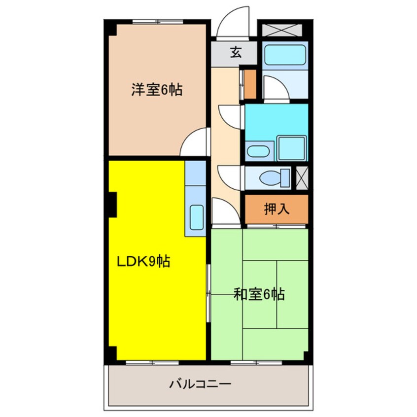 間取図 リンピア中道