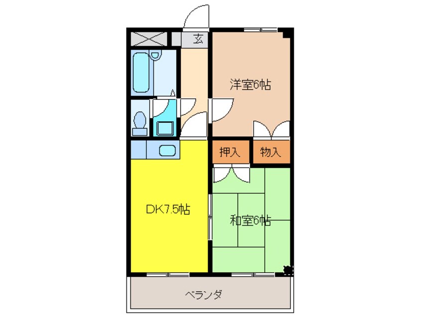 間取図 カーム富岡