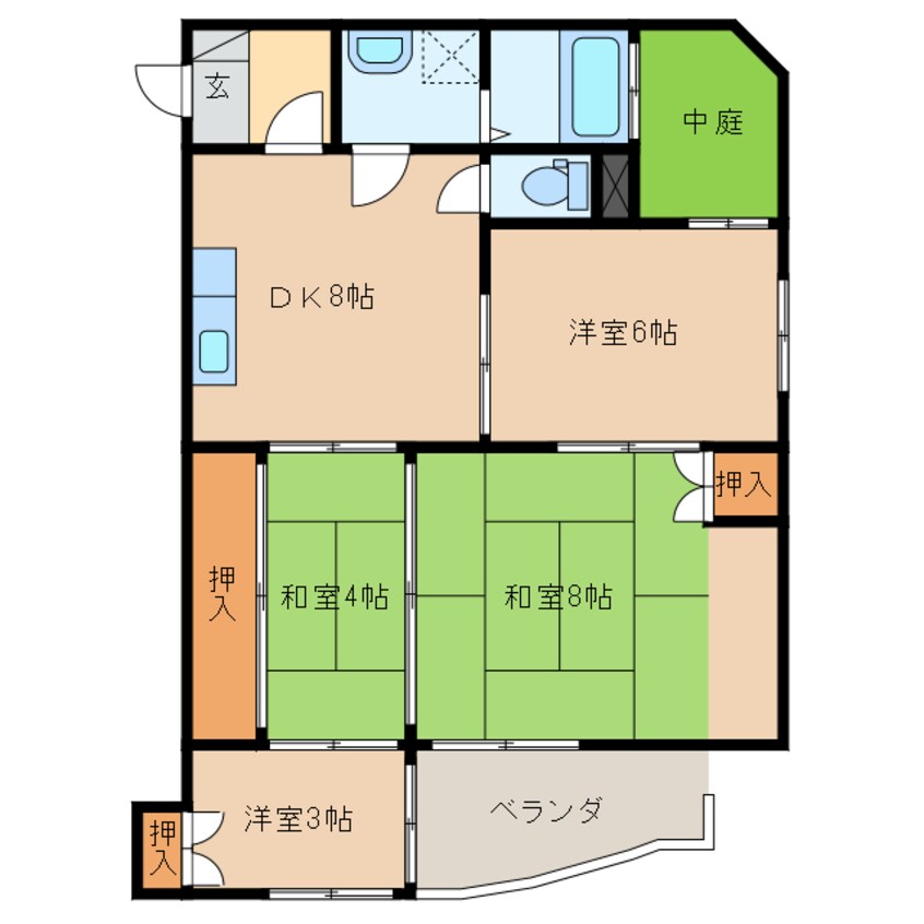 間取図 日比野マンション