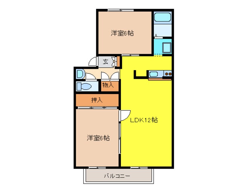 間取図 カーサクオーレ