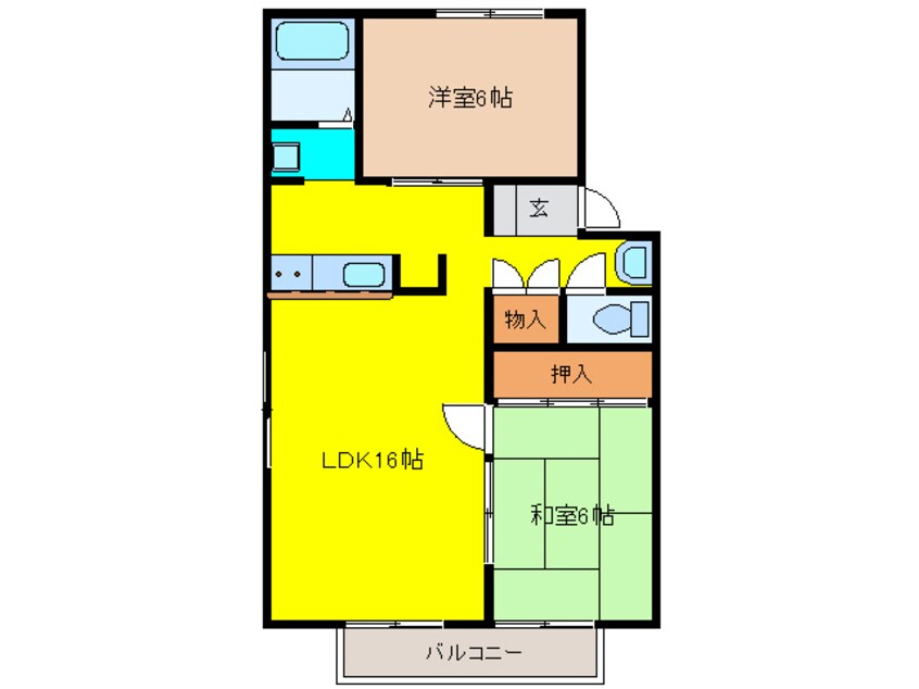 間取図 カーサクオーレ