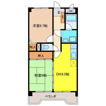 間取図 ダイナリッチ水野