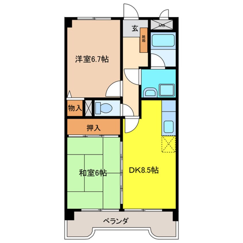 間取図 ダイナリッチ水野