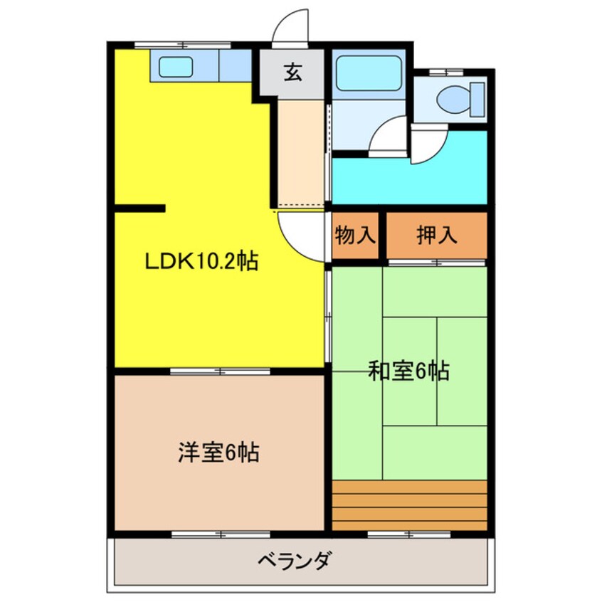 間取図 ニューハイツ雅