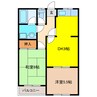 サンシャイン上坂 2DKの間取り