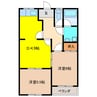 サンシャイン上坂 2DKの間取り