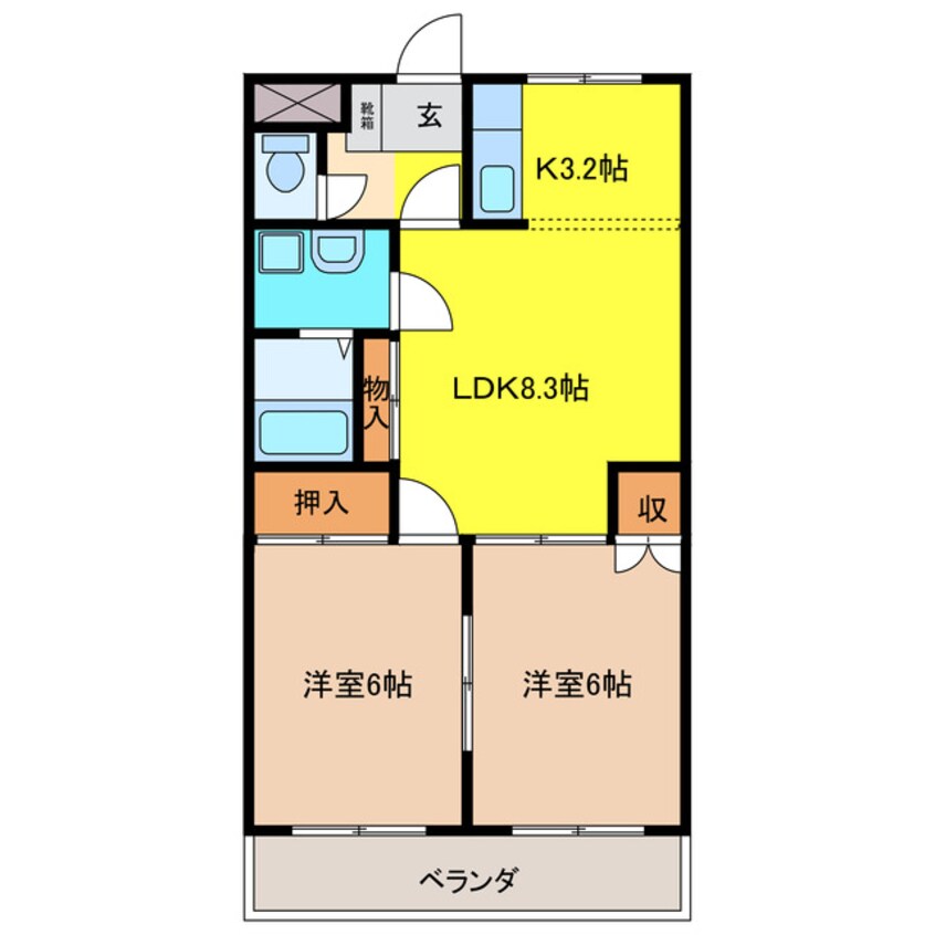 間取図 レジデンス花水木