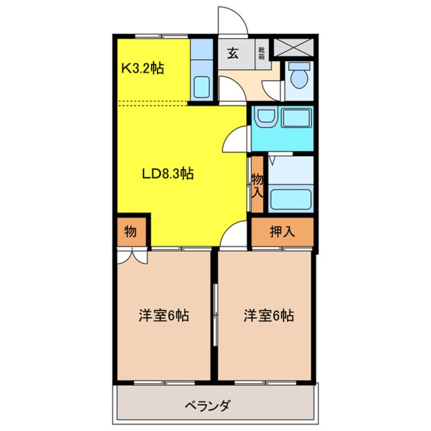 間取図 レジデンス花水木