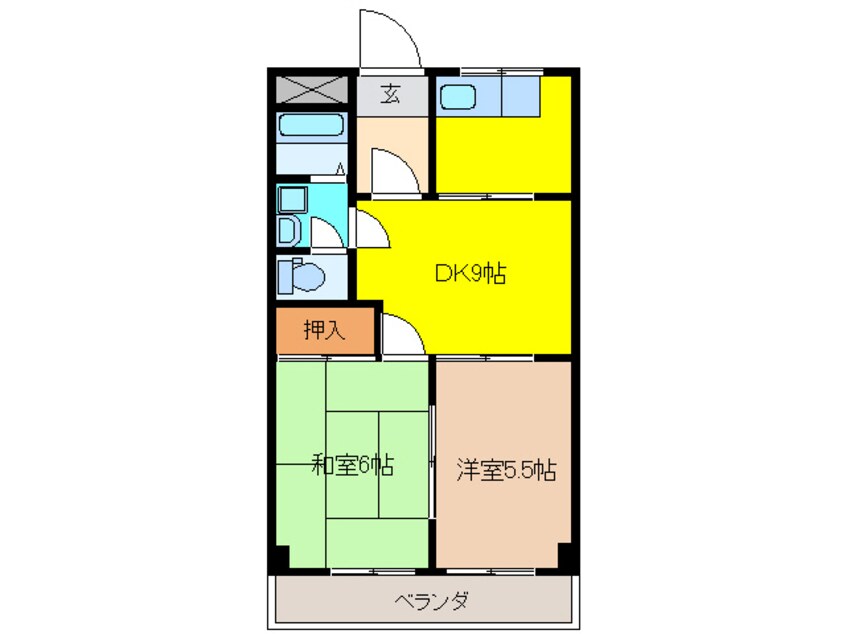 間取図 メリーモア高雄