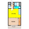 グレイスコート 1DKの間取り
