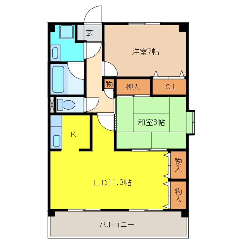 間取図 セレーブル城西