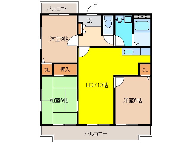 間取り図 アベニールみやじま