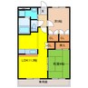 メゾンフリージア 2LDKの間取り