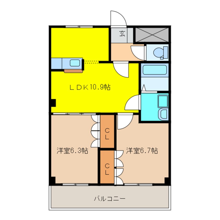 間取図 プレステージ壱番館