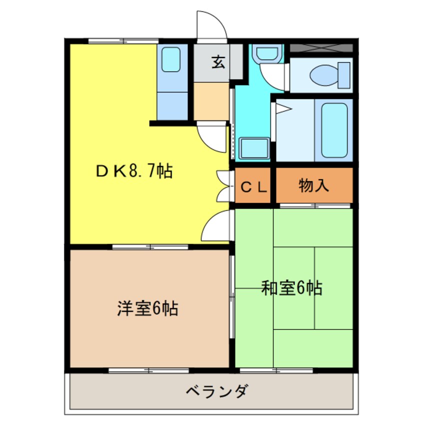 間取図 ガーデンハイツ西郷