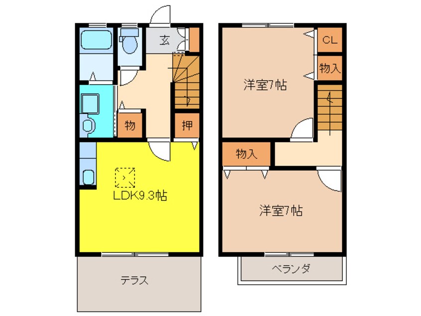 間取図 Ｃａｓａ　ｎａｔａｌｅ