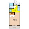 レジデンス犬山 1Kの間取り