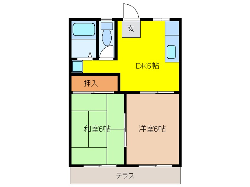 間取図 コーポ・オリオン