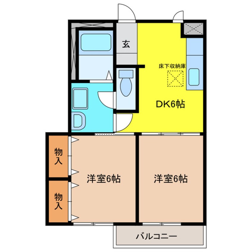 間取図 ピーチランドＡ