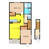 アルバセレノ 2LDKの間取り