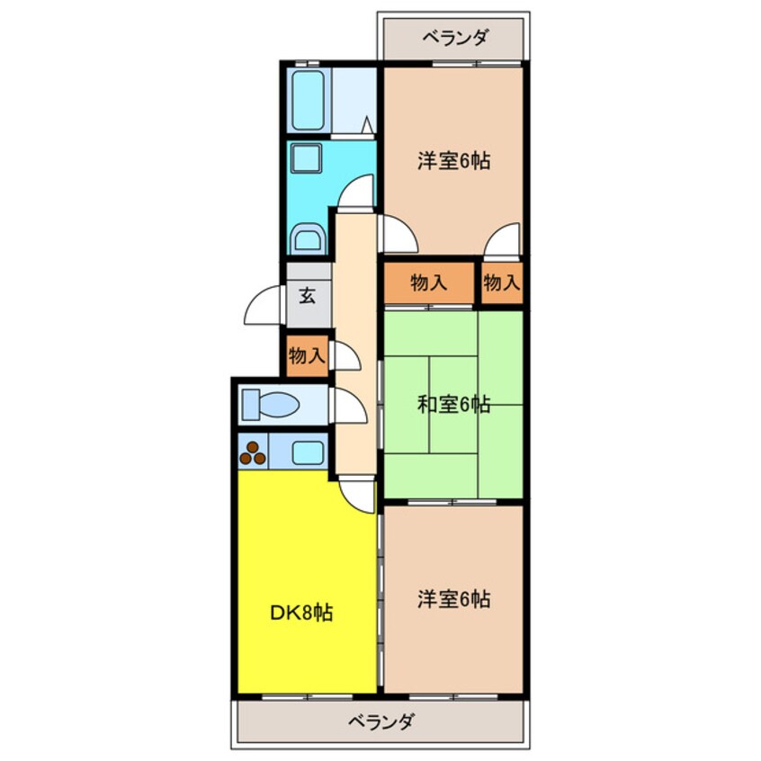 間取図 シティーパレス松本