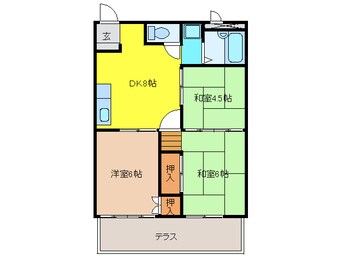 間取図 シティハイツ米ノ山Ａ