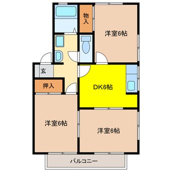間取図 サンディーヌ