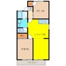 サンウッド 2LDKの間取り