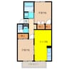 セジュール名濃Ｂ棟 2DKの間取り