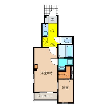 間取図 オークフォレスト明和Ⅱ