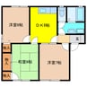 柏ハイム 3DKの間取り