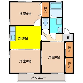 間取図 ドルフ西北野Ⅱ