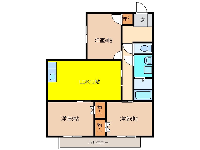 間取り図 グリーンハイツ白山第二