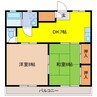 エクセル羽黒 2DKの間取り