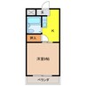 エクセル羽黒 1Kの間取り