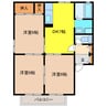 ハイツ花菱Ⅱ 3DKの間取り