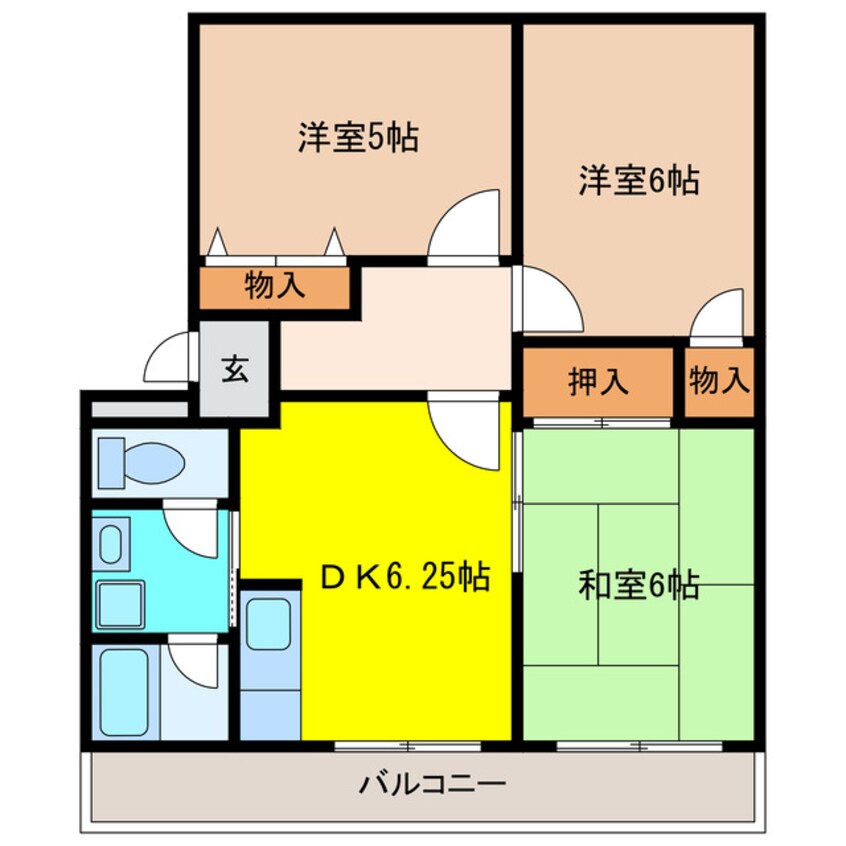 間取図 オークマンション