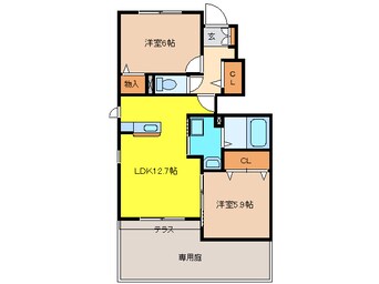間取図 メゾンちとせ