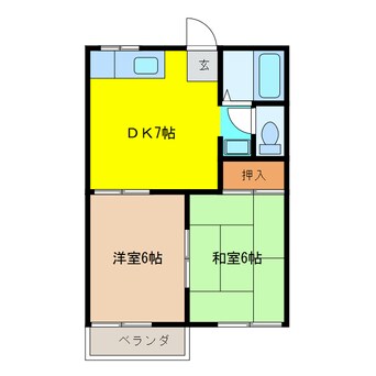 間取図 フォーブル日比野