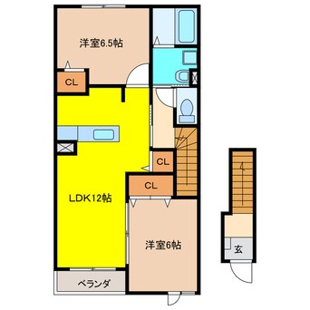 間取図 ベル　グッチ