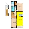 ラフレシール 2LDKの間取り